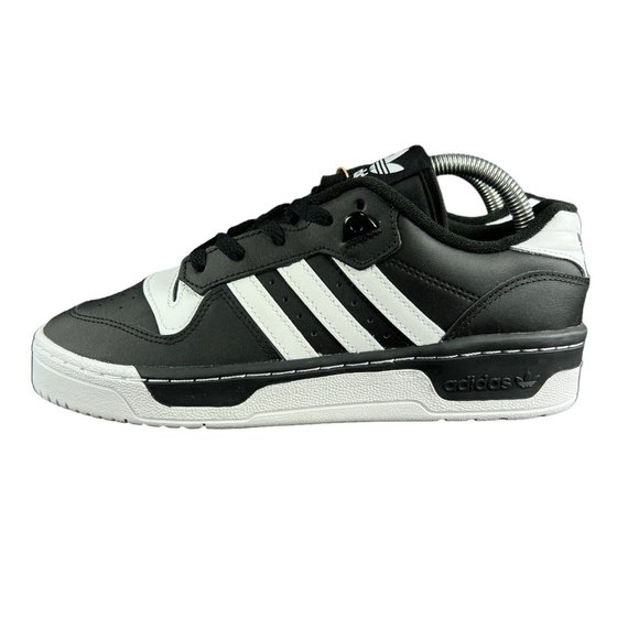 Adidas Rivalry Low J Core Black White Shoes IF5245 Youth Boy's Sizes 3.5-7 (GS) - Picture 3 of 9